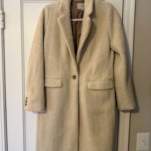LOFT Cream Teddy Jacket